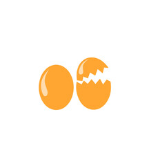 vector illustration of abstract simple egg design 