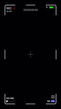 Stock video background overlay for screen recording, full black isolated, alpha channel. 4K vertical.