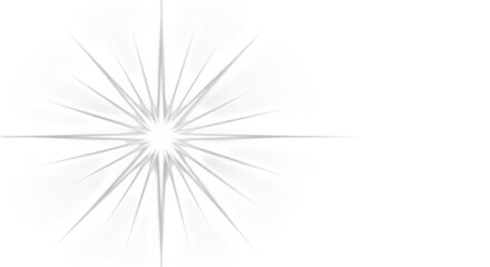 Fototapeta premium Bright white starburst flare on a dark black background