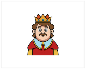Cartoon king vector Free SVG download