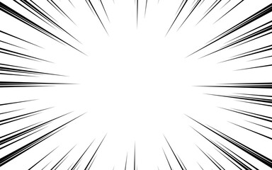 Black and white speed comic book vector texture.