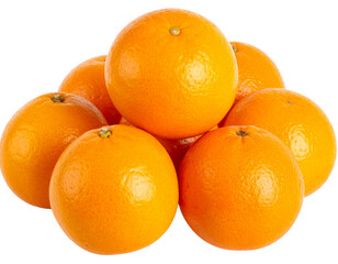 Fresh wild oranges isolated on transparent background PNG