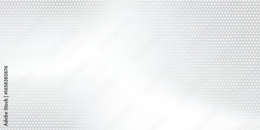 Poster minimalist dot white gray wave light technology texture background. abstract big data digital concep
