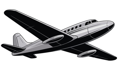 airplane isolated on white