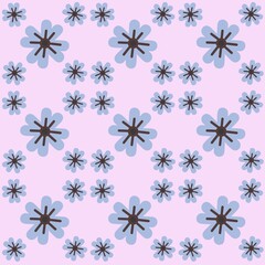 seamless pattern with snowflakes