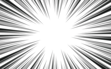 Obraz premium Speed line manga frame, Comic book action line, Cartoon background, Vector illustration.