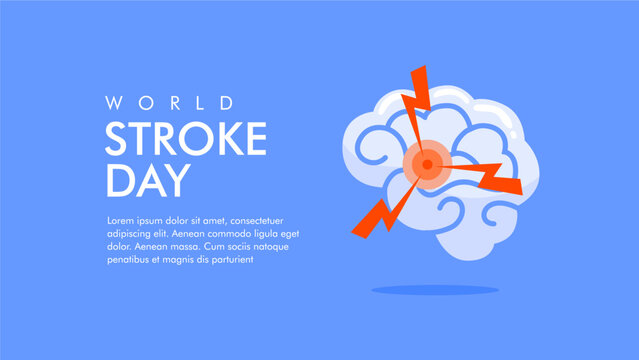 vector world stroke day poster template
