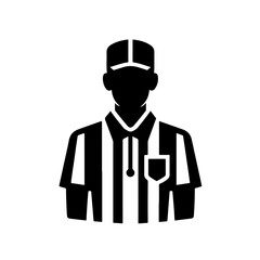 Referee silhouette, Referee vector