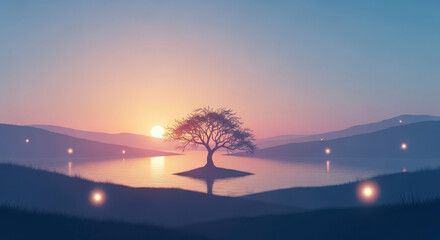 Well-being concept in minimalist design, self care, mindfulness, healthy lifestyle, inner peace, harmony, mental health, balance, relaxation, wellness and positive energy
