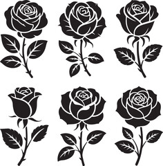 Elegant rose line art  minimalist floral vector for modern branding, fashion, packaging, print; clean, stylish, high-trust design