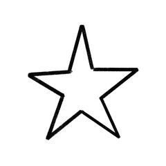 Star doodle sparkling sketch