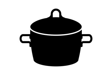 Cooking Pot Icon. Kitchenware Symbol Isolated on Transparent Background for App, Web, and Graphic Design. Vector Illustration