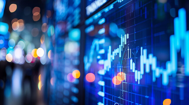 Financial Markets Data Visualization Real-Time Stock Chart Analysis - Powered by Adobe