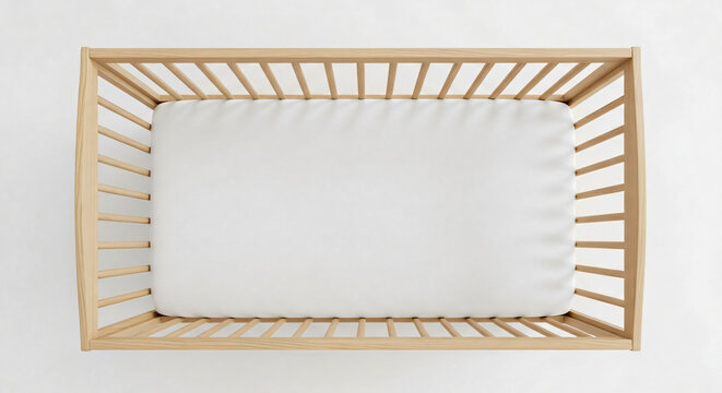 Minimalist Baby Crib: Neutral and Simple Design