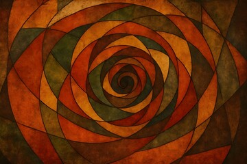 Modern Art Elegance: Swirling Colors and Geometric Patterns Abstract Background