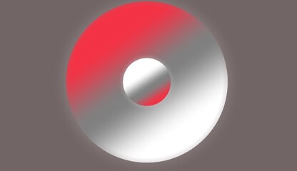 red sphere with reflection