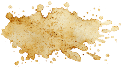 Grease stain with semi-transparent oil texture, isolated on a white background