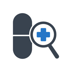 Obraz premium Drug Research Icon