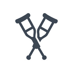 Crutches Mobility Aid icon