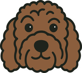 vector illustration of a cartoon dog