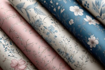  Neutral wildflower seamless pattern 