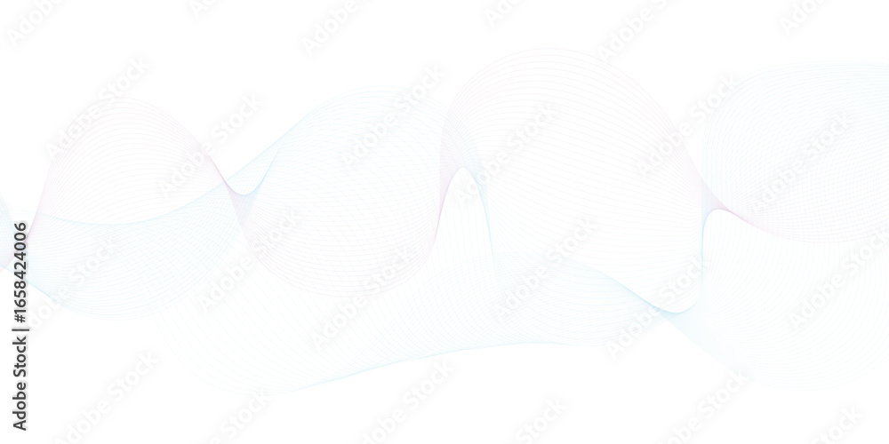 Poster abstract wave element for design. wave with lines created using blend tool. eps10