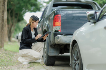 Car insurance claim and coverage concept, ensuring peace of mind for drivers.