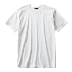 Clean white t-shirt with short sleeves, ready for customization or everyday wear.
