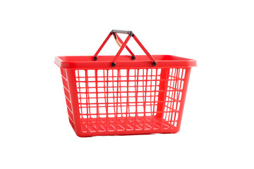 red shopping basket, wire mesh basket, plastic basket, grocery basket, retail basket, shopping
th