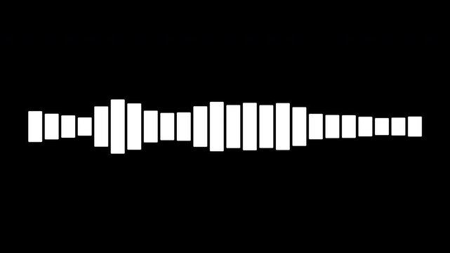Animated vector waveform reacting dynamically to sound, with fluid lines and vibrant colors moving in sync with audio frequencies.	