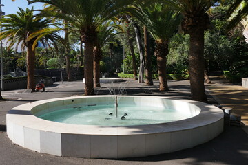 Brunnen im Stadtpark Parque García Sanabria in Santa Cruz de Teneriffe auf Teneriffa