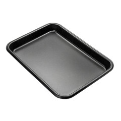 Empty rectangular baking sheet for oven cooking, food preparation