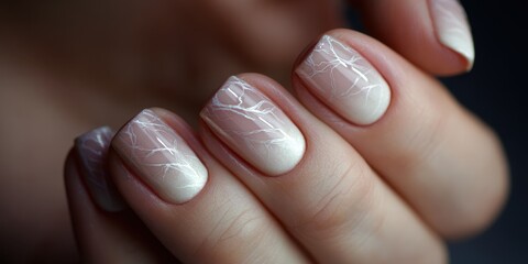 Elegant Marble Nail Design
