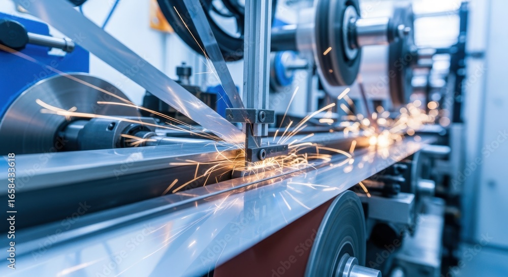 Poster dynamic angle of a hightemperature superconductor tape slitting line capturing speed and efficiency 