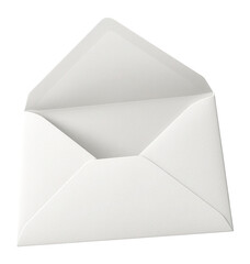 Open white envelope symbolizing communication and correspondence.