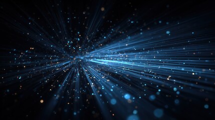 Dynamic Cosmic Light Streams and Particle Display for Digital Art and Tech Projects