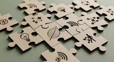 Unlocking innovation and growth with interconnected ideas, a visual metaphor for business strategy and connection.