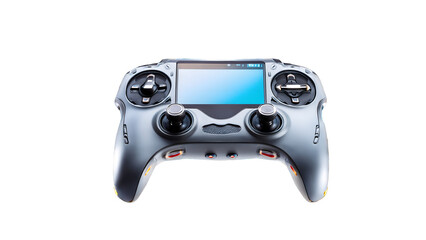Futuristic game controller on transparent background