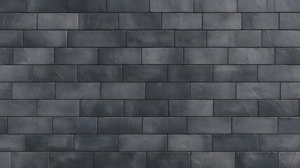 Dark stone wall texture with horizontal pattern. AI generated