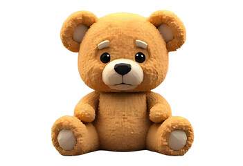 Obraz premium Teddy bear designed for toys, gifts, children, and soft plush display.