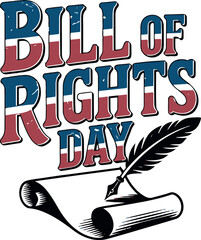 Bill of Rights Day T-shirt designs, International Day of the World's Indigenous Peoples banner design template with fist