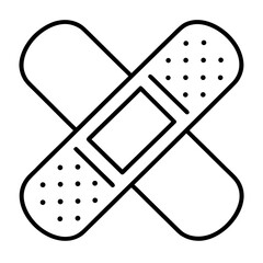 First aid kit with bandage vector illustration on white background with heart and hygiene elements