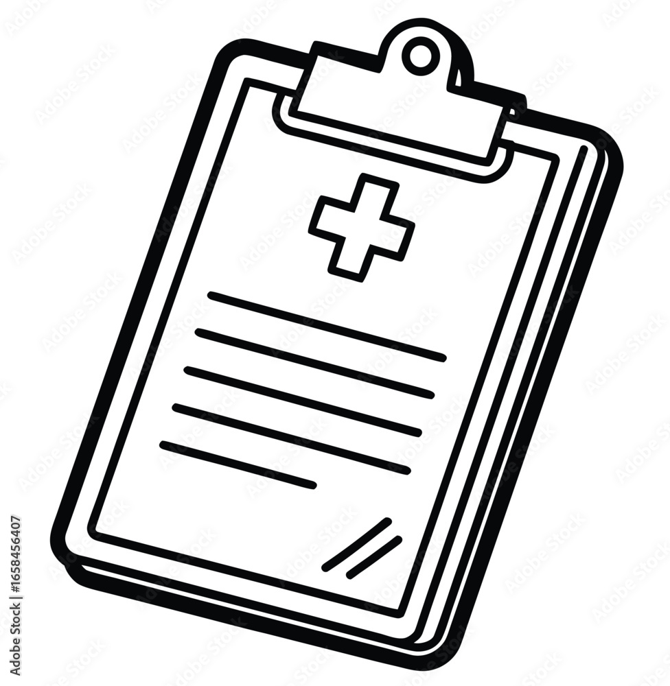 Poster checklist on a clipboard icon with a check mark for business documents