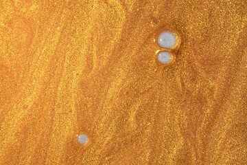 Glowing orange bronzer shimmering cosmetic miracle texture gel face and body gel oil with bronze