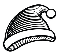 Vector illustration of a black hat design