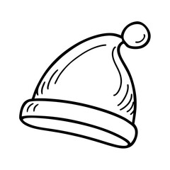 Vector illustration of a black and white helmet icon for safety and protection