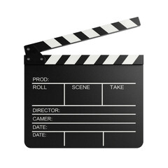 Obraz premium Film Production Slate, A Visual Metaphor for Cinematic Arts and Moviemaking Culture