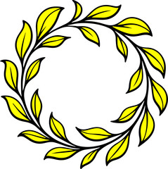 Oval Daisy Flower Frame