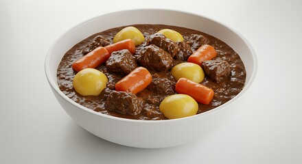 pot roast with a white background
