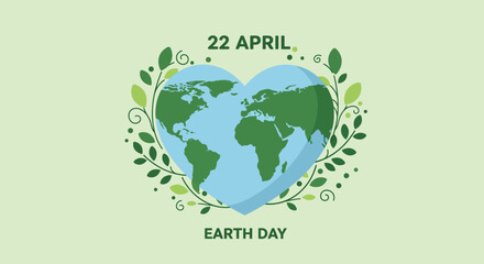 Celebrate Earth Day on April 22nd by showing love for our beautiful planet and promoting environmental conservation for a sustainable future